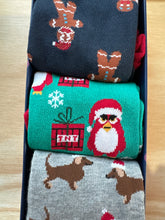 Load image into Gallery viewer, Men's Socks Gift box 3pack Chrissycheer