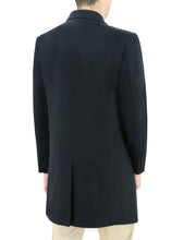 Load image into Gallery viewer, DANIEL HECHTER ETIENNE NAVY OVERCOAT 60% wool