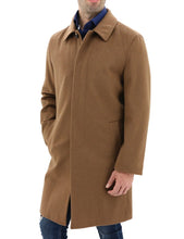 Load image into Gallery viewer, DANIEL HECHTER CARVELL TAN CLOAK OVERCOAT wool blend