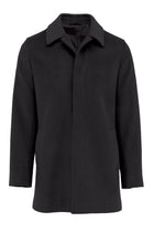 Load image into Gallery viewer, DANIEL HECHTER CARVELL BLACK CLOAK OVERCOAT wool blend