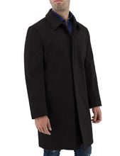 Load image into Gallery viewer, DANIEL HECHTER CARVELL BLACK CLOAK OVERCOAT wool blend