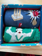Load image into Gallery viewer, Men's Socks Gift box 2pack (Cricket, Howzthat)
