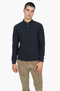 JHK50 Cotton Blend Waffle Polo navy