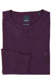 DANIEL HECHTER CREW V-STITCH PURPLE KNIT