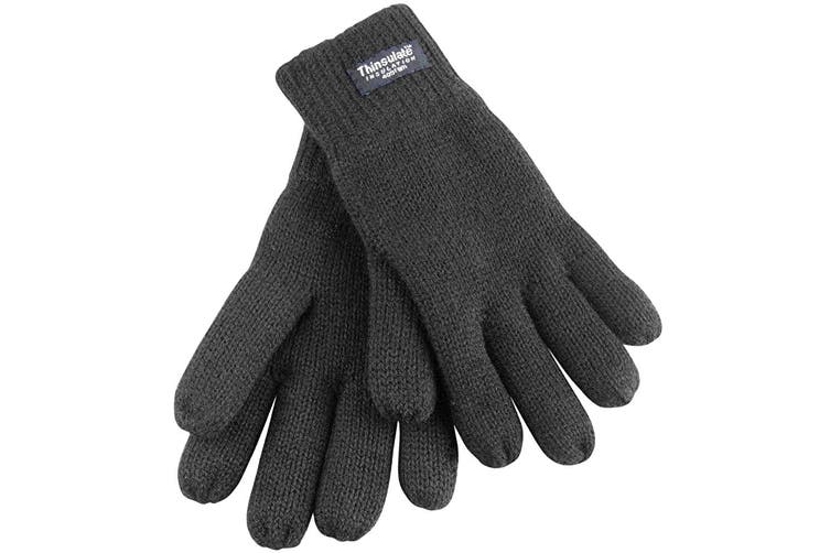 Thinsulate Lined Thermal Gloves (40g 3M) Charcoal unisex