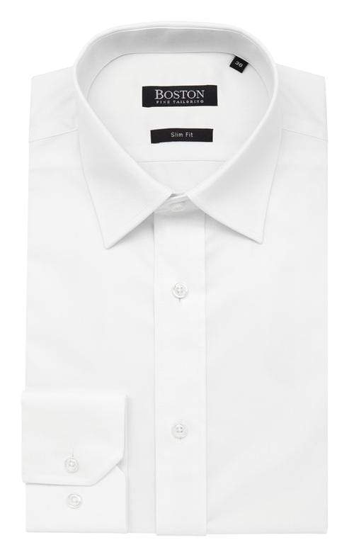 BOSTON WHITE 5WT LIBERTY BUSINESS SHIRT TALL slim fit