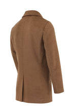 Load image into Gallery viewer, DANIEL HECHTER CARVELL TAN CLOAK OVERCOAT wool blend

