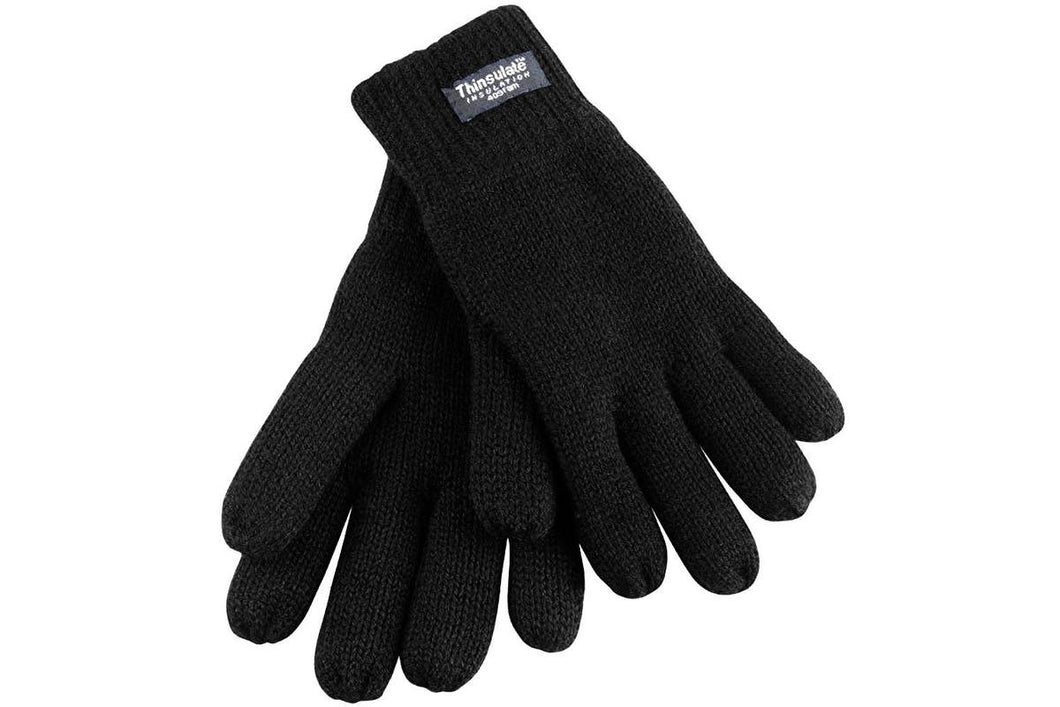 Thinsulate Lined Thermal Gloves (40g 3M) Black unisex