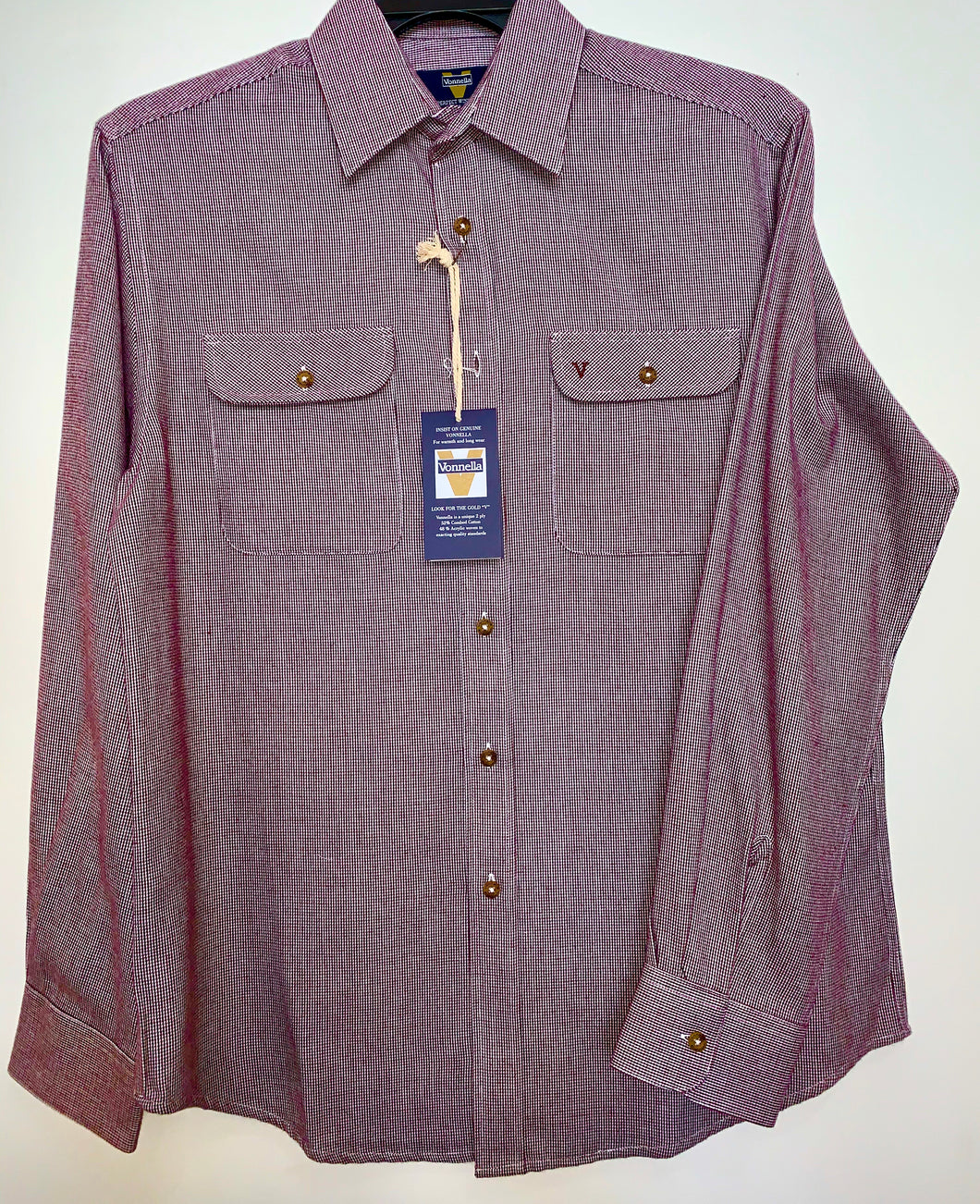 Vonnella Long Sleeve Plain Brushed Shirt DD6522-19