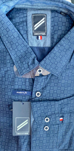 Daniel Hechter navy patterned shirt