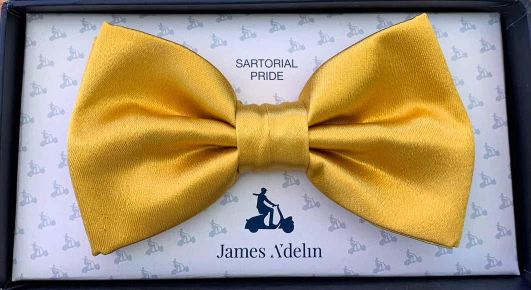 BOW TIE, SILK, GOLD